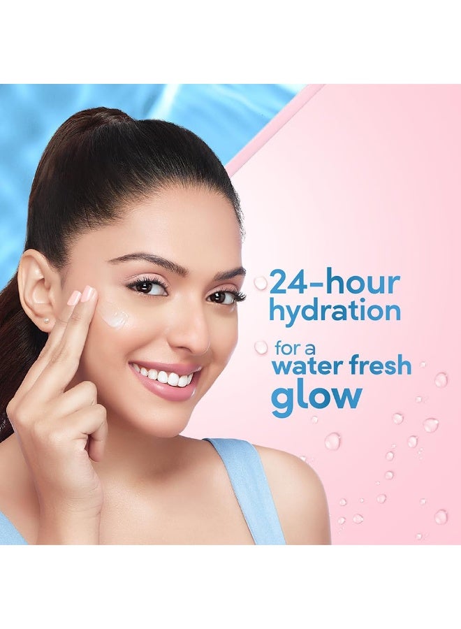 بوندز مرطب الوجه الخفيف للغاية والخالي من الزيوت من بوندز، 49 غرام، مع حمض الهيالورونيك وفيتامين E لبشرة نضرة ومتألقة وترطيب يدوم 24 ساعة - للاستخدام اليومي (عبوة من قطعتين) - Image 3